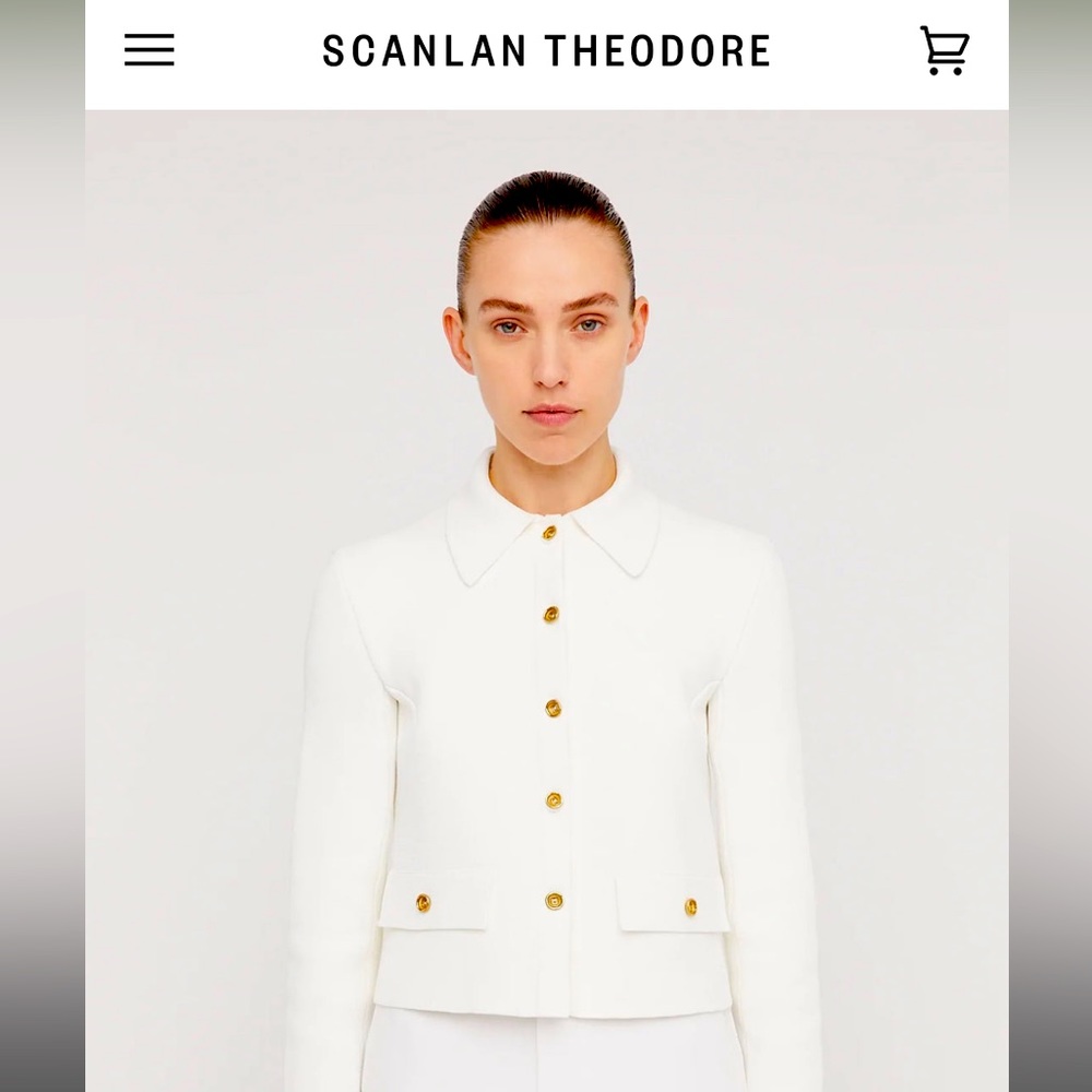 Scanlan Theodore Crepe Knit Button Jacket - SOLD OUT